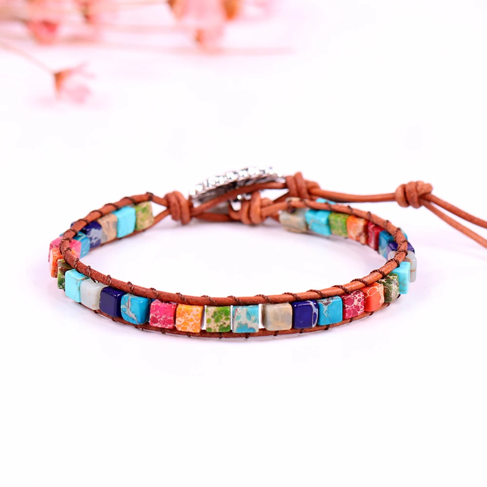 Ювелирные изделия Будды 7 чакр браслет ручной работы из натурального камня