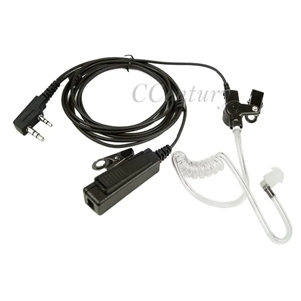 С надписью ФБР(FBI) Акустическая трубка наушник с гарнитурой PTT для Kenwood TK2107 Baofeng Портативный РАДИОТЕЛЕФОНА Walkie Talkie “иди и UV-5R УФ B5 GT-3 UV-5X BF-888S