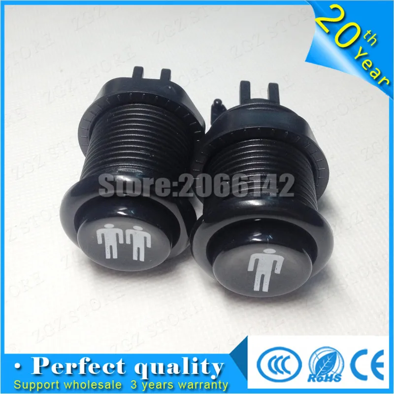 Новая Черная аркадная Кнопка прочный многоадресный MAME Jamma длительный