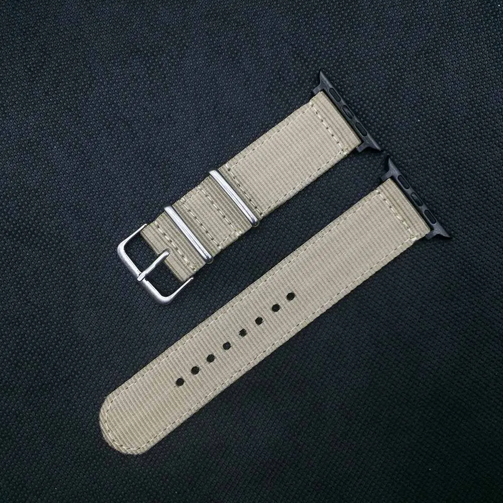 Ремешок для часов Apple Watch 38 мм 40 мм нейлоновый ремешок для часов Nato для iWatch 5 4 3 2 1 ремешок для часов 42 мм 44 мм браслет на запястье