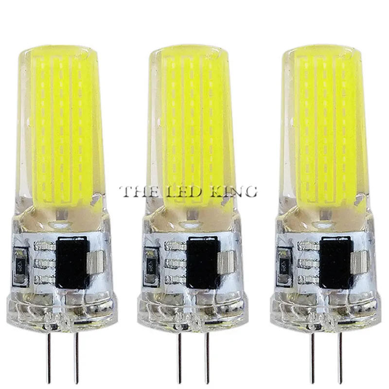 Светодиодный G4 G9 E14 лампы AC/DC затемнения 12V 220V 3 Вт 6 9 12 COB SMD светодиодный свет