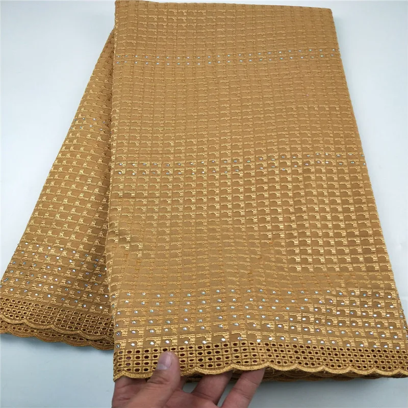High Quality Swiss Voile Laces Switzerland Cotton African Dry Cotton Lace Fabric White Hollow Out Nigerian Voile Lace CHYP2