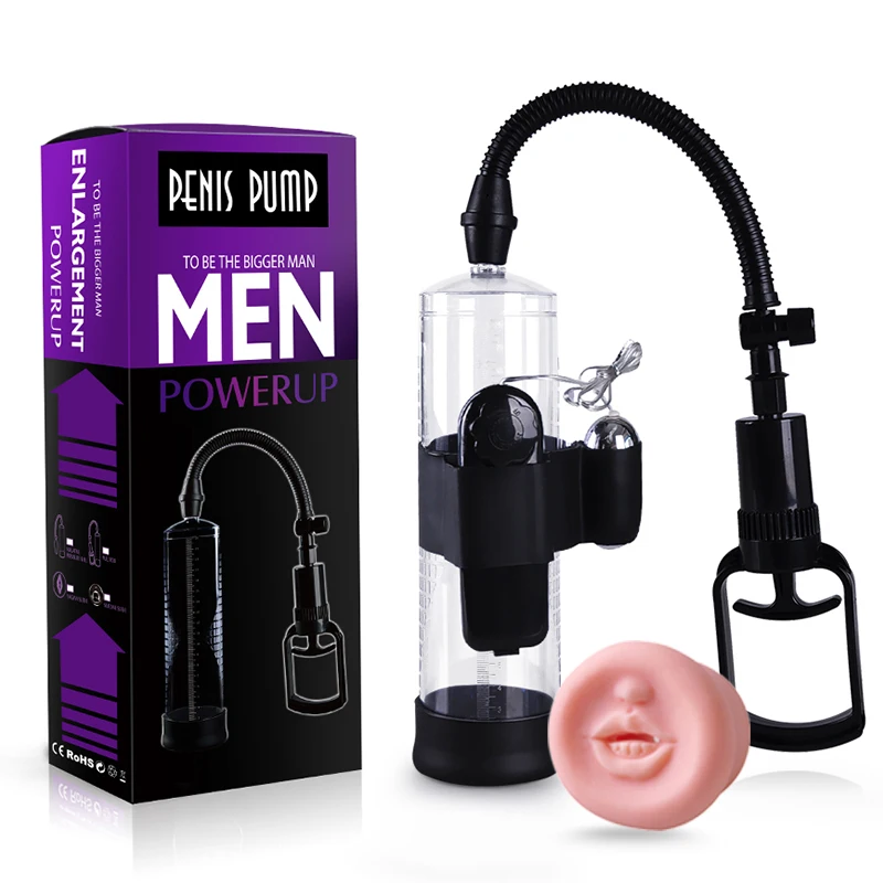 Вибрирующий насос для пениса с яйцом вибратором вакуумный увеличитель мужской t