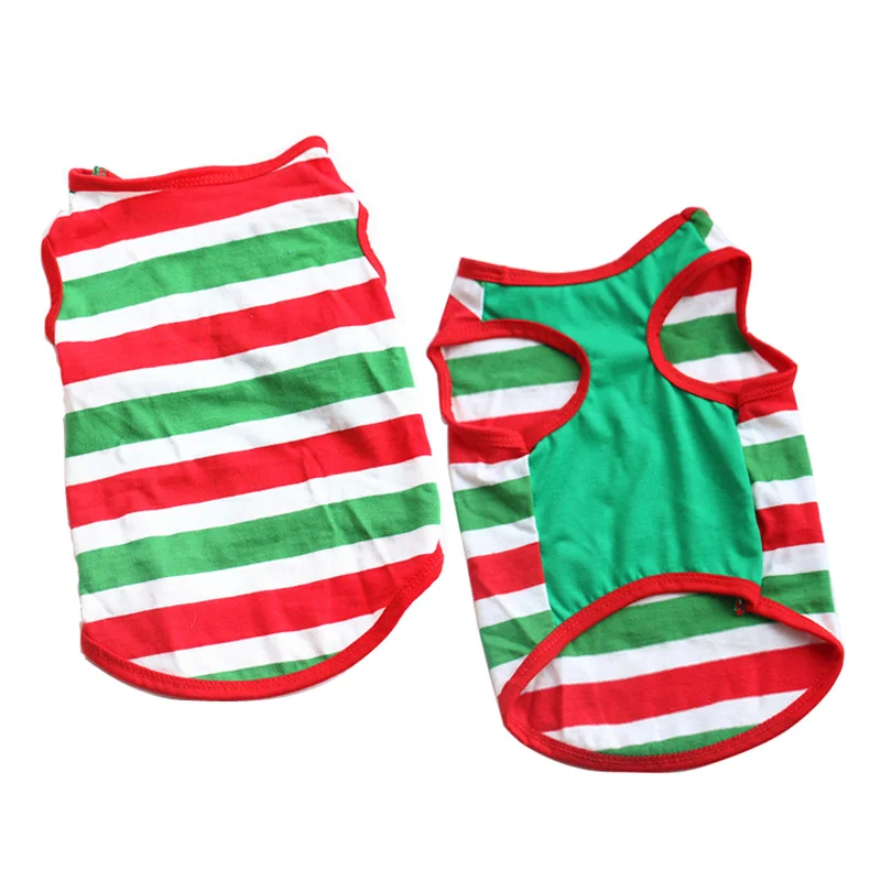 Модные Полосатые собака жилет летняя одежда для домашних животных собак хлопковый мягкий собачек котиков