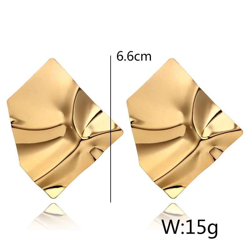 Очаровательные золотые металлические серьги с блестками для женщин