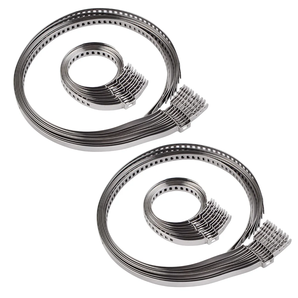 NICECNC 10 шт./20 шт. приводной вал из нержавеющей стали CV Boot Clamp Kit Универсальная регулируемая ось CV Joint Boot обжимной зажим для автомобиля