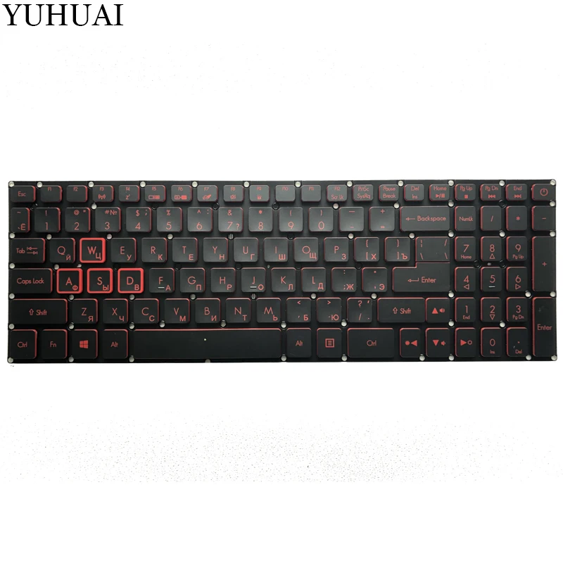 Новинка клавиатура для acer деталь нитро-двигателя Himoto Redcat 5 AN515-41 AN515-42 AN515-41-F1XF ноутбук русская клавиатура с подсветкой