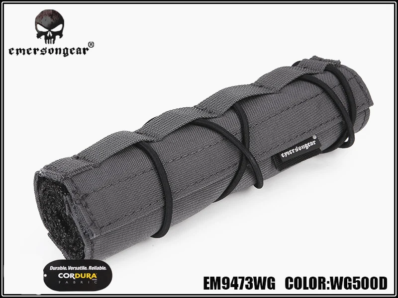 WG Emerson 18 см страйкбол подавитель крышка Emersongear Тактический аксессуар Quick Release CP подавитель Чехол Molle - Цвет: WG