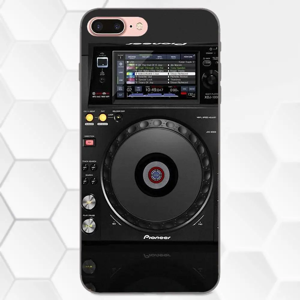 Мягкий чехол из ТПУ с узором винтажный цифровой миксер Dj поворотный стол для Apple