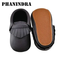 new kids rubber shoes baby moccasins shoes fringe pu leather baby boys kids shoes slip on first walker
