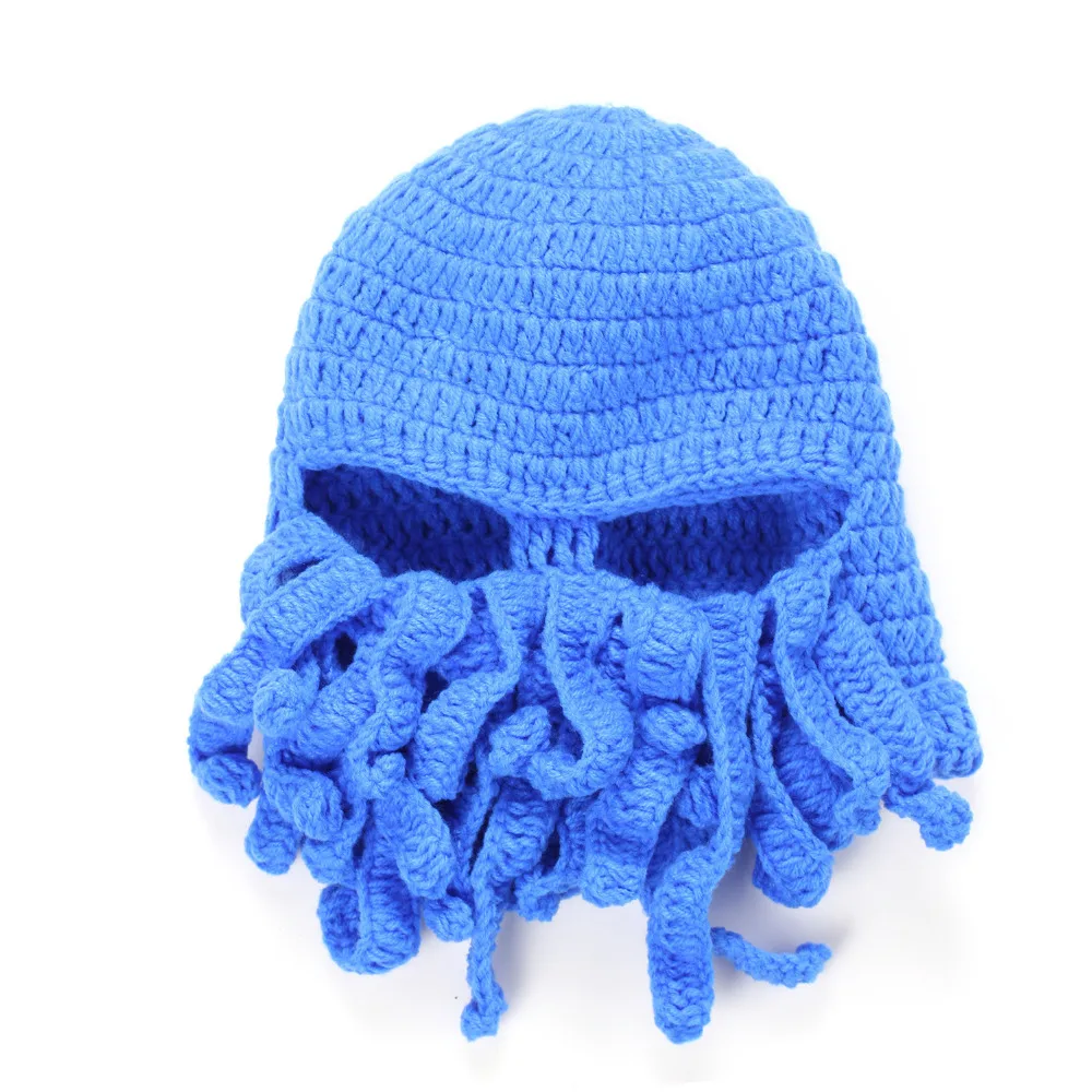 Забавные Животные Cthulu бороды шляпы осьминога вязаные шапки щупальца шапочки