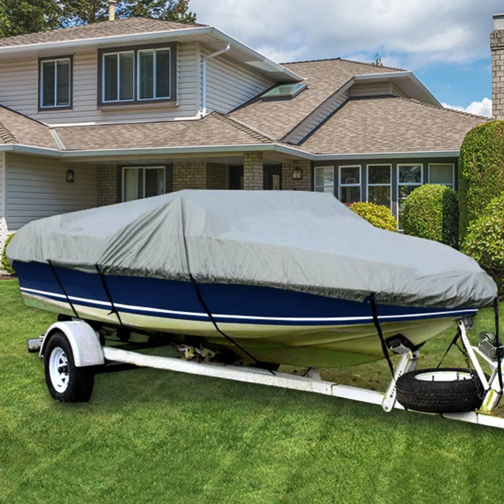 Чехол для лодки Tirol 16 18FT 600D Runabout водонепроницаемый чехол подходит V Hull Tri размер