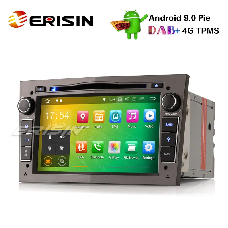 Erisin ES4860PG 7 &quotAndroid 8 1 автомобильный стерео GPS Satnav CD DAB для Opel Meriva Zafira Vectra Combo |