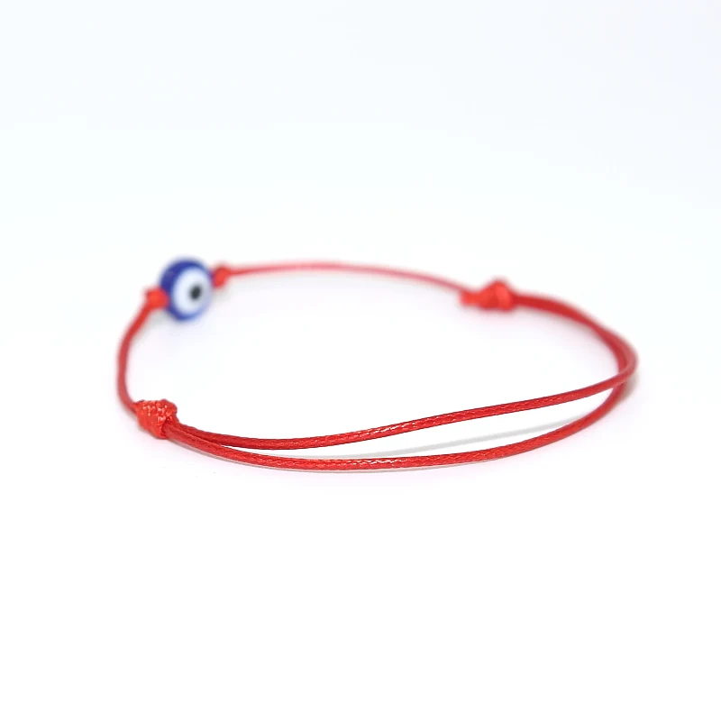 Модные Браслеты Lucky Red Thread Eye для женщин и мужчин плетеный браслет ручной работы
