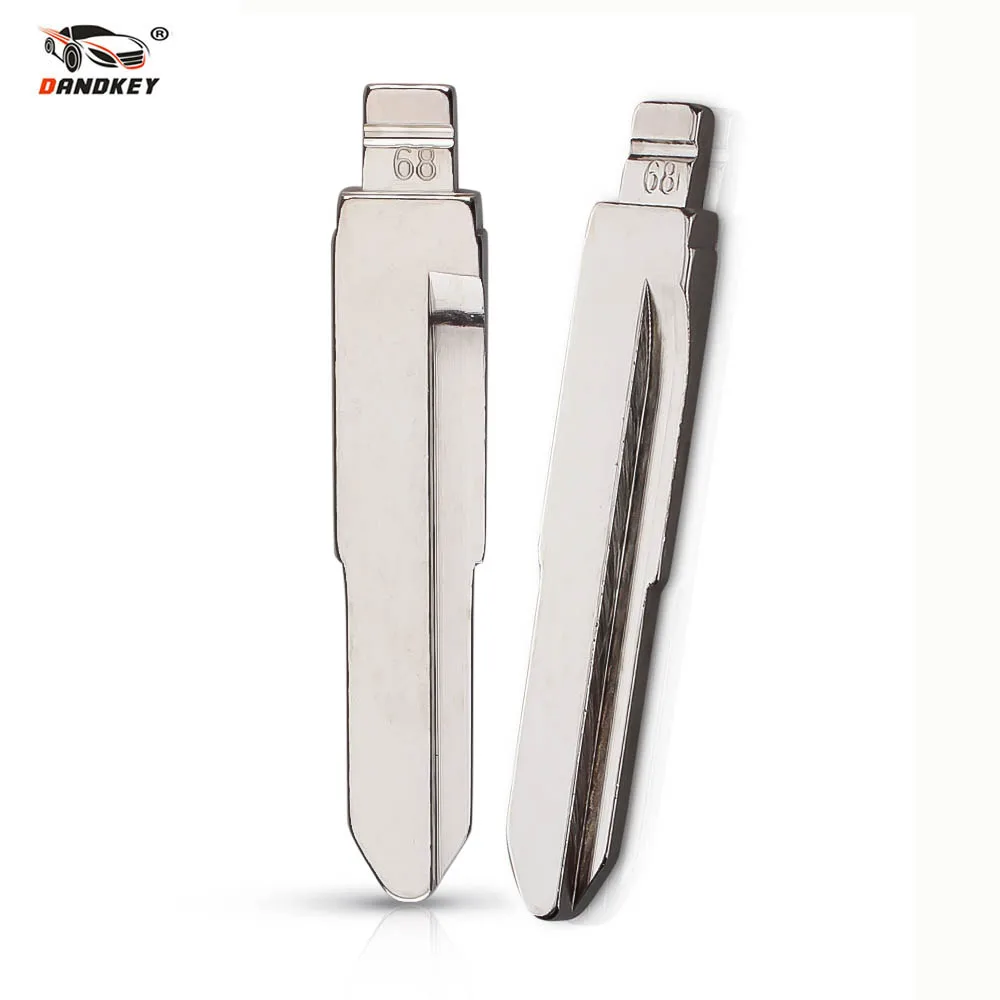 

Dandkey 10pcs/lot Metal Blank Uncut Flip KD Remote Key Blade Type #68 For SOUEAST Lioncel V3 Key Blade NO. 68 Fob Replacement