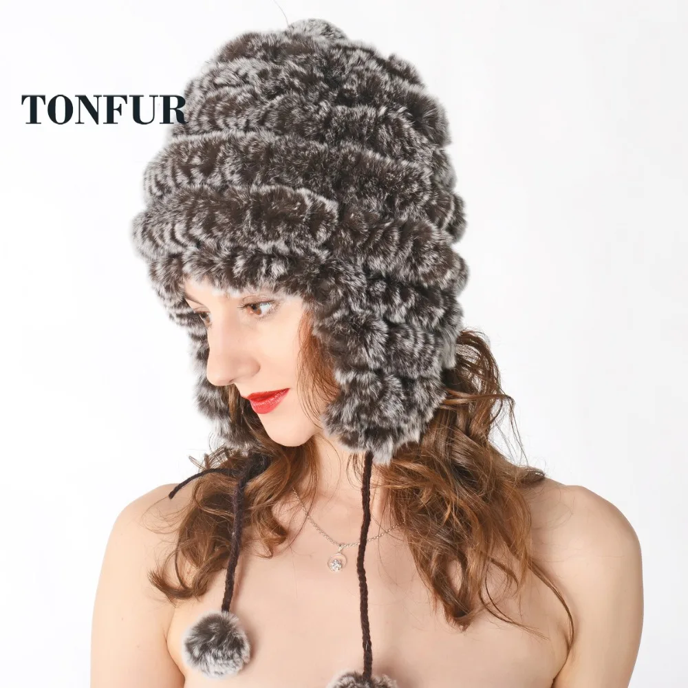 Новинка женская зимняя теплая шапка из натурального кроличьего меха головной