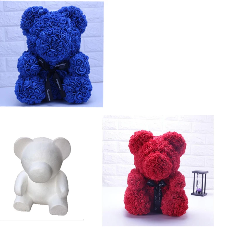 1 шт. пены медведь Роза Форма искусственный подарок ко Дню Святого Валентина