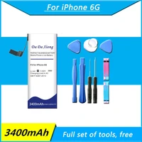 original 3400mah battery for iphone 6 for iphone 6g 4 7 for iphone6 cell phone battery 4 7 inch gift toolsstickers