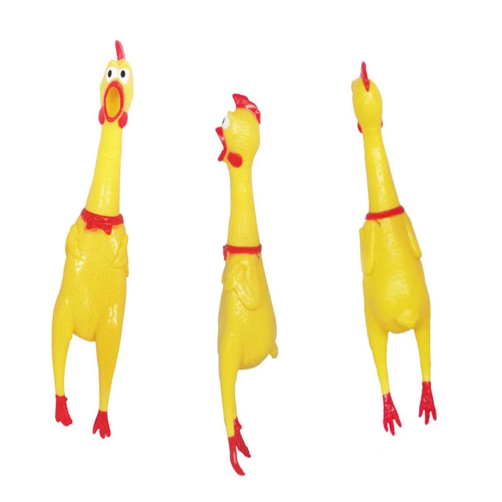 Модная игрушка для собаки пищалка жевательный подарок 17 см желтая кричащая