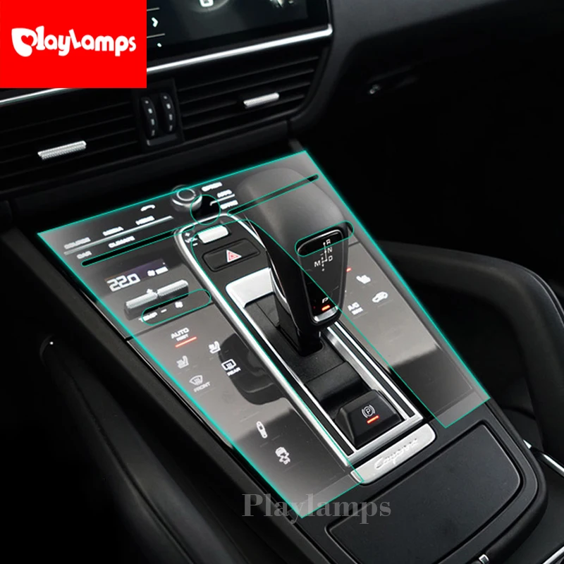 Прозрачная защитная пленка из ТПУ для салона автомобиля против царапин Porsche Cayenne