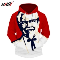 ujwi mens hoodie black spring winter hankyu kfc grandpa 3d hooded casual long sleeve red sportswear pullover fast delivery 5xl