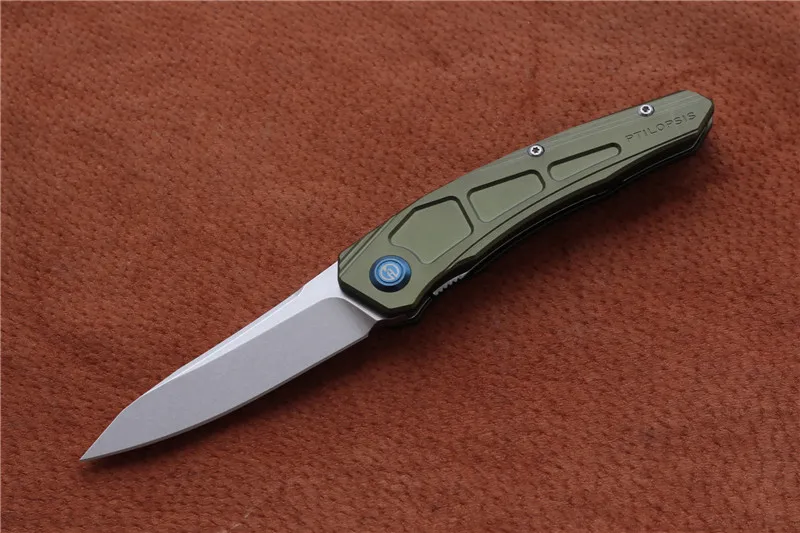 Складной нож MAXACE PTILOPSIS M390, ручка из алюминиевого сплава, нож для выживания на природе, для кемпинга, охоты, инструменты для повседневного использования - Цвет: F