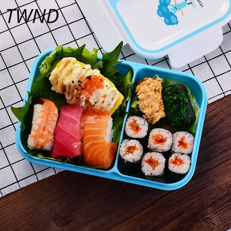 В японском стиле bento box среднего возраста обед коробки Портативный microwaveble посуда