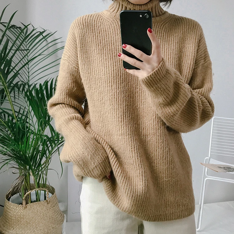 5 видов цветов Осень-зима 2017 корейский высококачественный однотонный вязаный