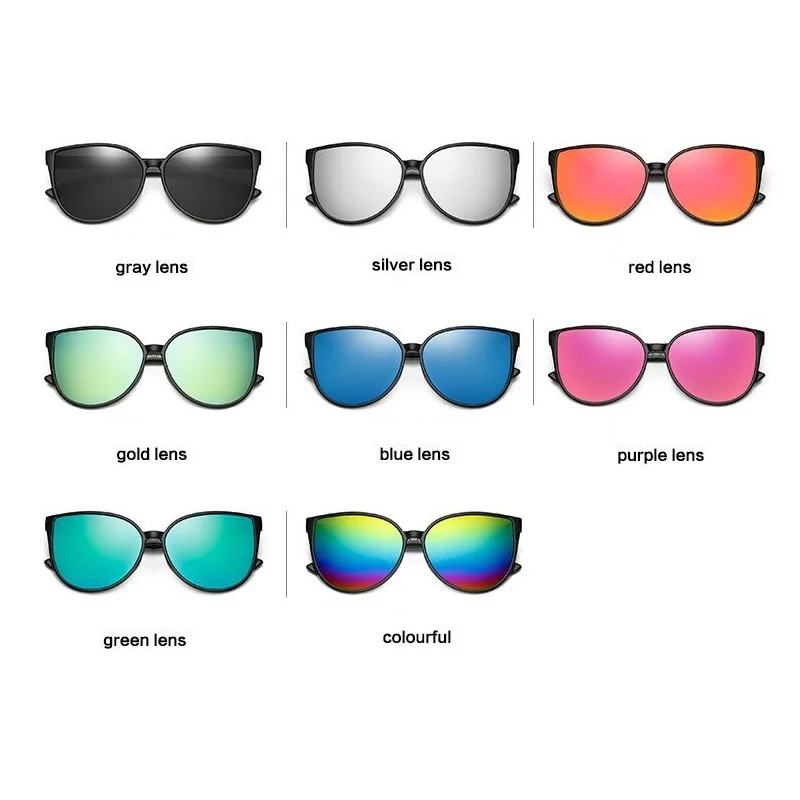 Модные женские солнцезащитные очки карамельных цветов кошачий глаз прозрачная