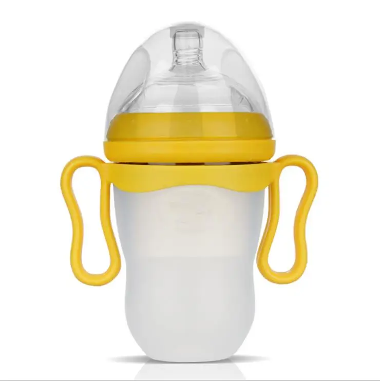 

Baby Bottle BPA Free Custom Plastic Anti-leakage Wide Neck 120ml 220ml Mix Colors Soft Silicone Baby Feeding Bottle