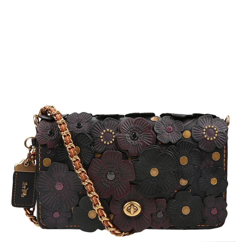 Кожаная сумка Кроссбоди Coach Dinky с чайной розой 38197|Сумки ручками| |