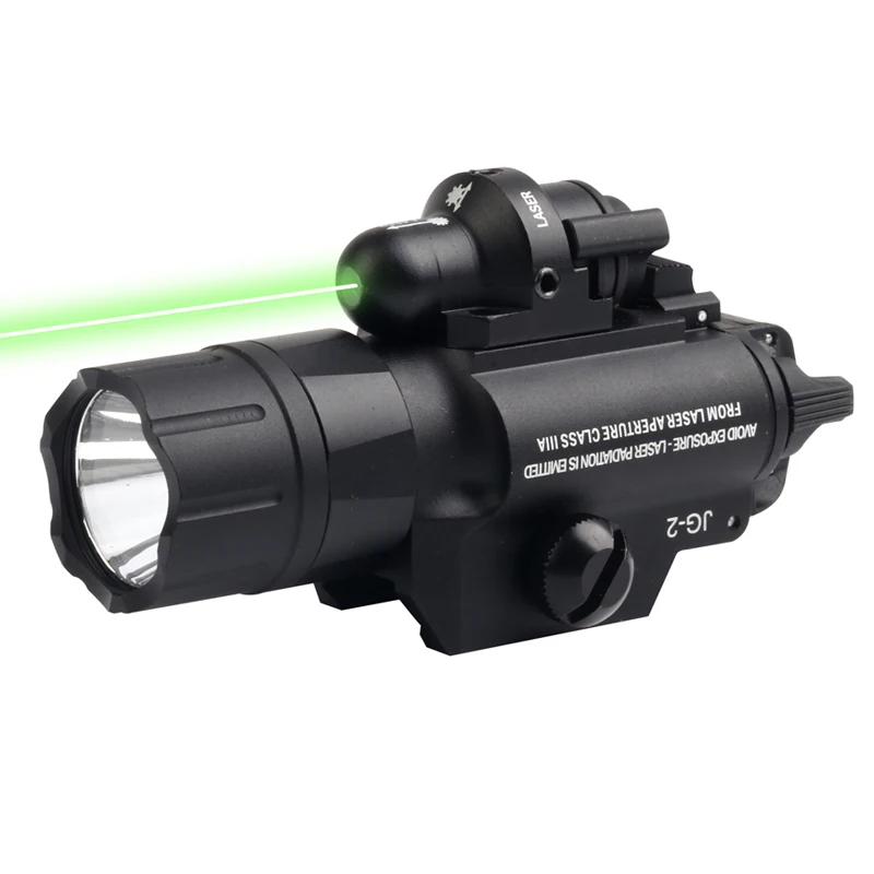 Высококлассный алюминиевый тактический фонарик 420 люмен зеленый лазерный прицел