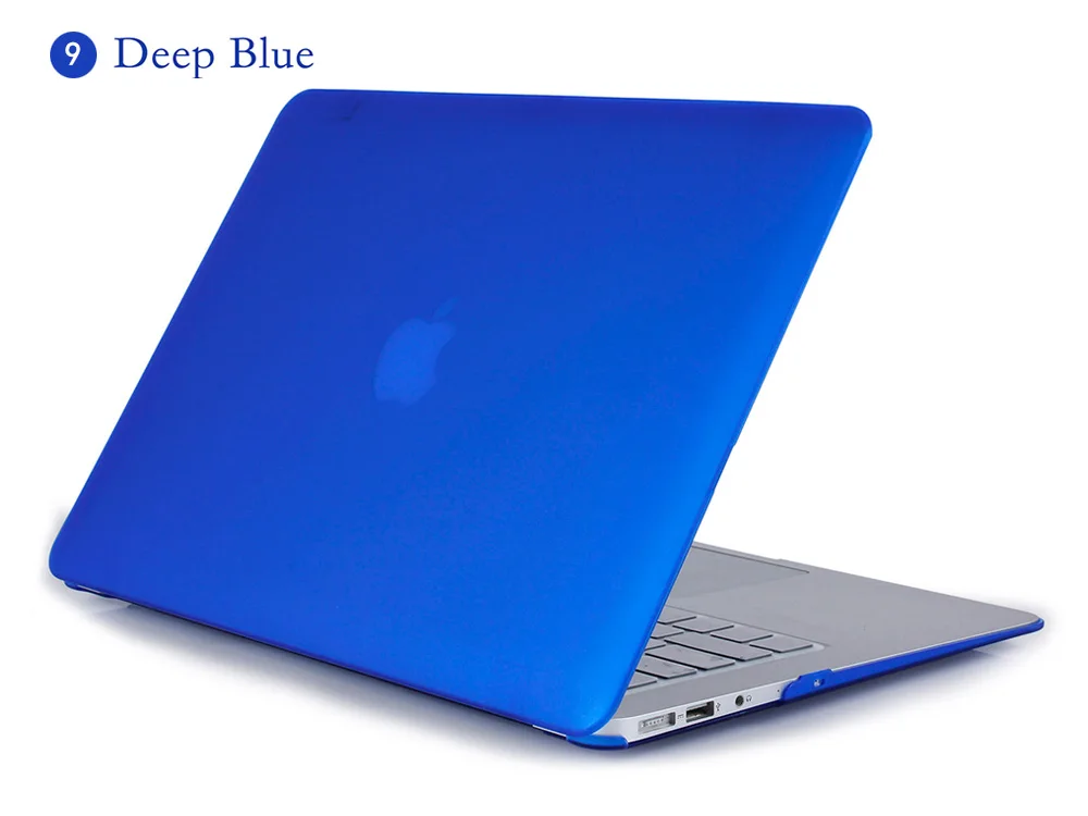 Matte deep blue Чехол для macbook air 13 case for macbook pro 13 case for macbook pro 13 retina Кристалл Прозрачный чехол Для Apple mac book Air Pro Retina 11 12 13 15 сумка для ноутбука для macbook Air 13 чехол - Цвет: Matte deep blue