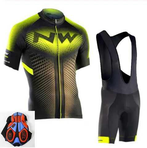 Northwave Nw летние велосипедные Джерси Набор дышащая одежда MTB для велосипедистов велосипедная Одежда для велоспорта Одежда Майо Ropa Ciclismo - Цвет: Cycling set