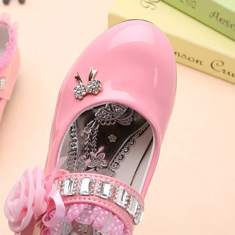 Детская обувь для девочек коллекция 2018 года сезон весна модные стразы детская с