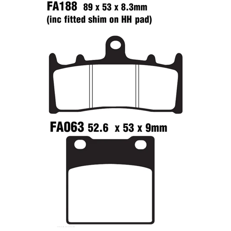 

For SUZUKI GSF 1200 SK/K Bandit GSF1200 2001 2002 2003 2004 2005 Motorcycle Brake Pads Front Rear
