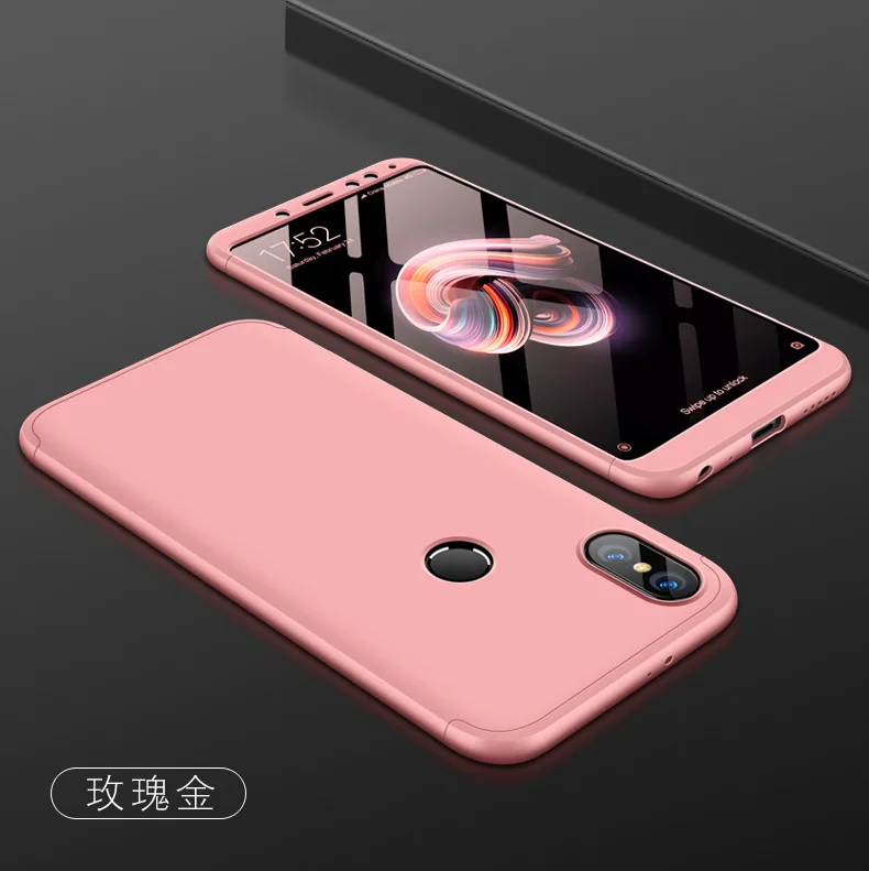 Rose Gold Для xiaomi redmi note 5 Pro Чехол, роскошный жесткий матовый чехол, гибридный защитный чехол на заднюю панель, чехол s для xiaomi redmi note 5 Pro - Цвет: Rose Gold