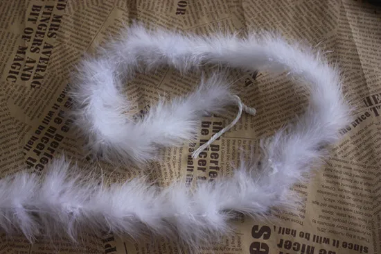 white Marabu боа 2 м/лот 20 г 10 Новые цвета 1 шт - Цвет: white