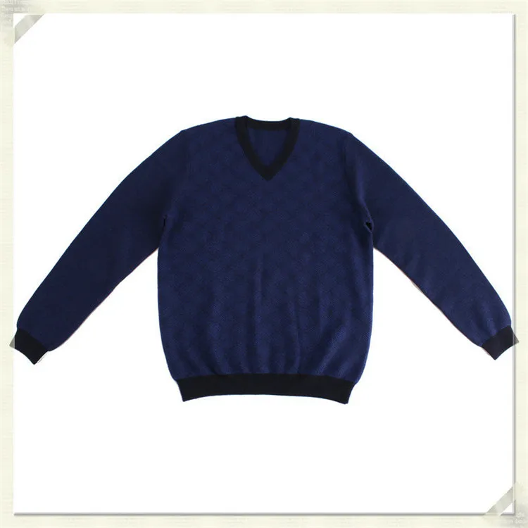 100% козий кашемировый темно-кашемировый пуловер толстый вязаный мужской бутик