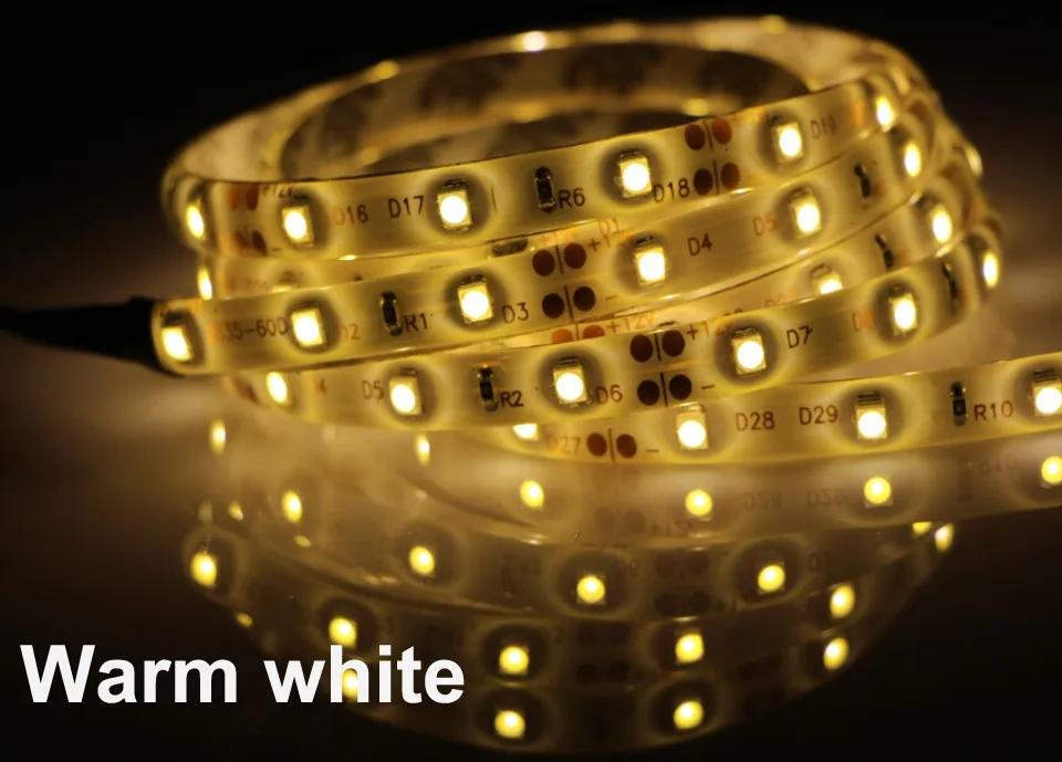 RGB 300 светодиодный светильник 5 м 60 светодиодный s/m SMD 2835 белый теплый белый красный зеленый синий светодиодный светильник 12 В водонепроницаемая гибкая лента