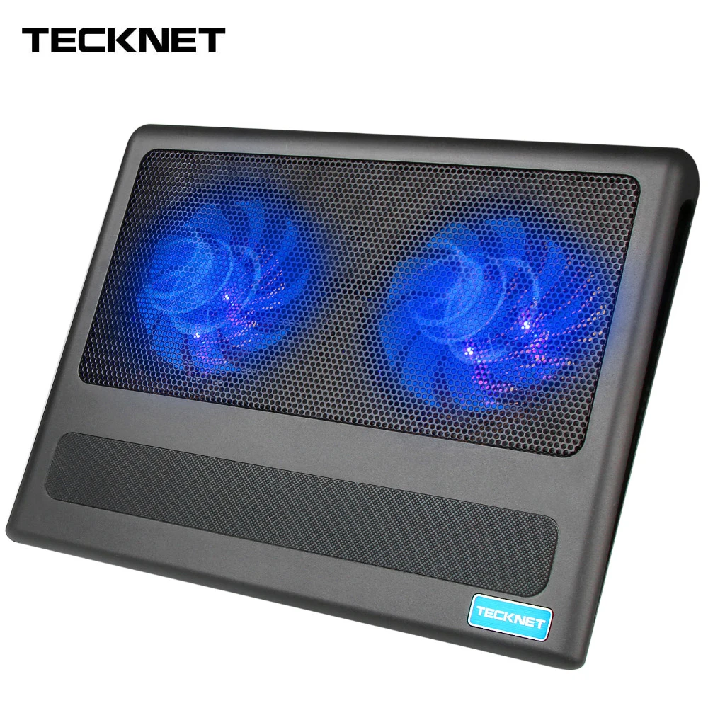 TeckNet портативный ноутбук охлаждающая подставка Подставка 2 вентилятора USB тихий