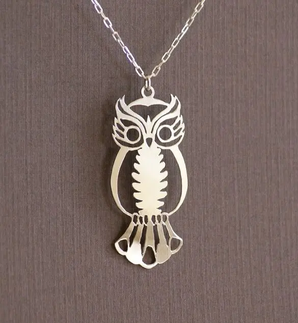 Lanseis 10 шт. Примостился Сова ожерелье делает его символика по всему миру и время.