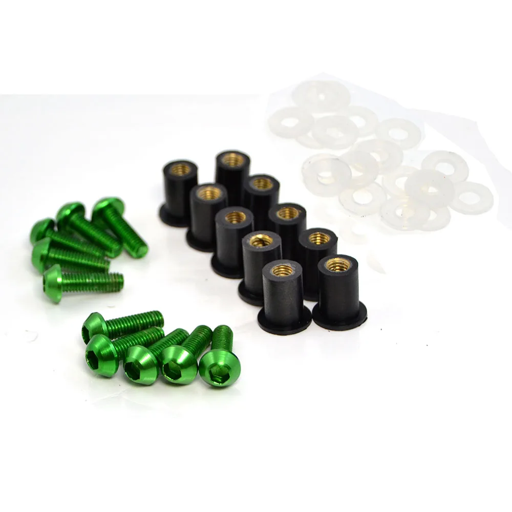 Винты Обтекатели 5 мм для мотоцикла лобового стекла ветрового 10 шт. | Автомобили и