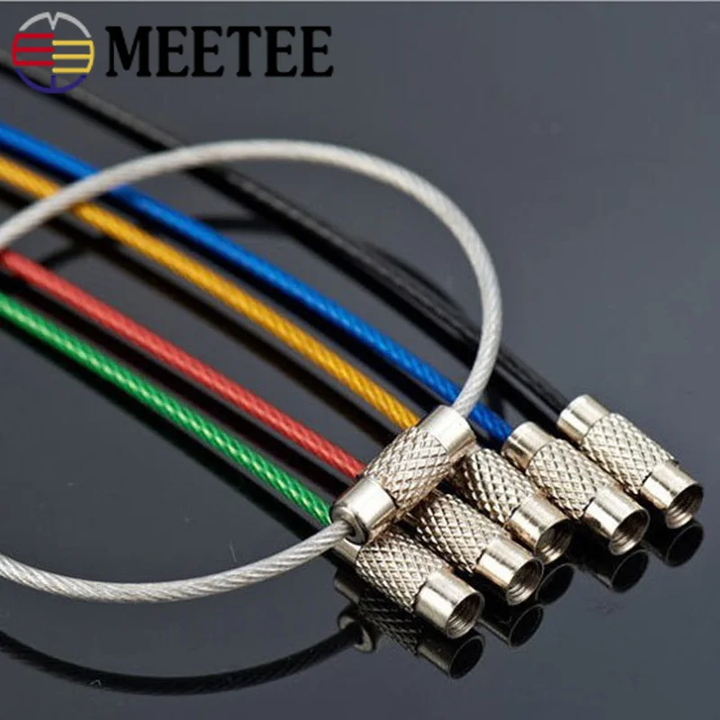 Meetee 20/50 шт. 15 см цвет нержавеющая сталь o-образное кольцо Пряжка для ключей брелок