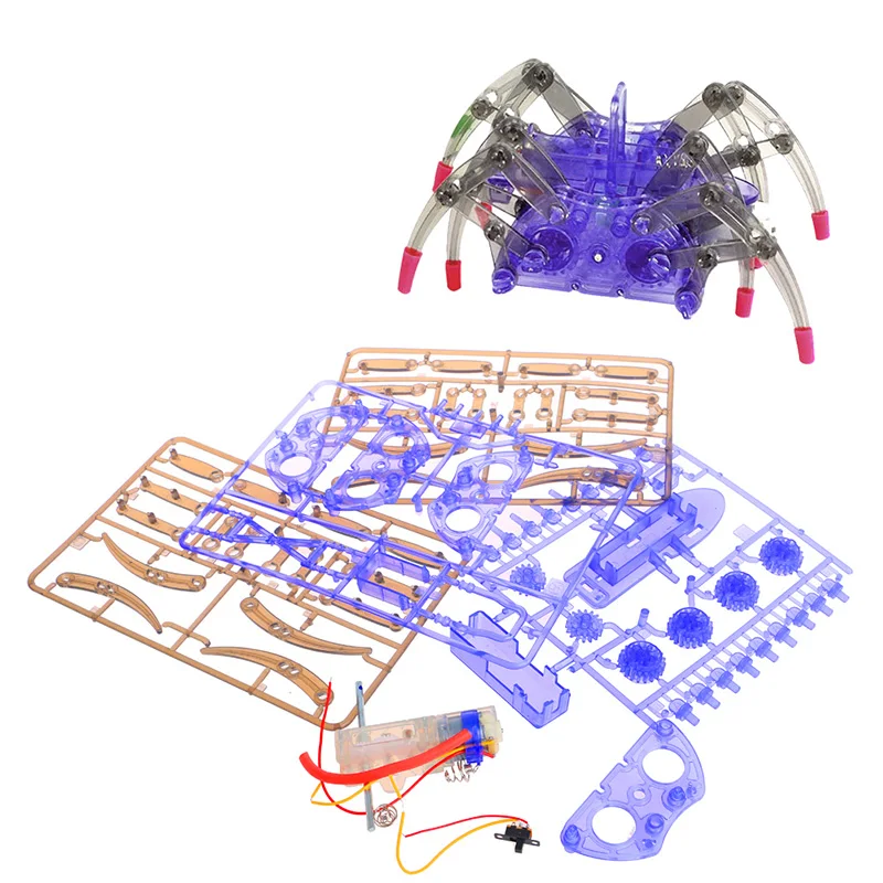 New 1Pc Electric Spider Robot DIY Toy Educational Assembles Model Handwork For Kids Gift | Игрушки и хобби