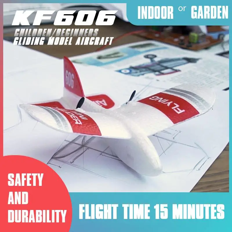KF606 2 4 ГГц RC с летающим летящим самолетом из самолета EPP планер пеноматериала
