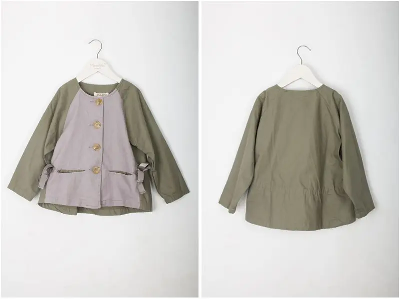 Куртка в стиле милитари осенняя и зимняя зеленая хлопковая однослойная ветровка