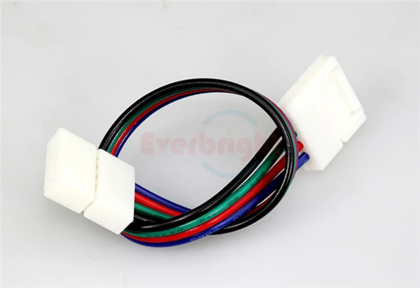 10 мм 4 контактный RGB разъем с проводным кабелем для SMD 5050 Светодиодная гибкая