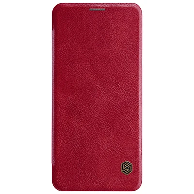 Красный Кожаный чехол для LG G7 ThinQ Nillkin QIN Series, чехол, сумка, защитный флип-чехол для LG G7 ThinQ с розничной посылка - Цвет: Красный