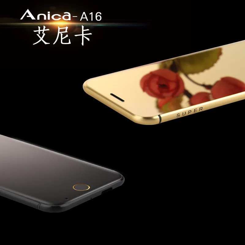 Оригинальный anica T A16 мини мобильный телефон ультратонкие Роскошный MP3 плеер Bluetooth